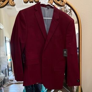 Express Men's Burgundy Blazer